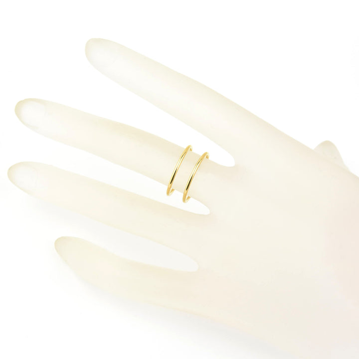 Gold Filled Double Cuff Ring - Goldmakers Fine Jewelry