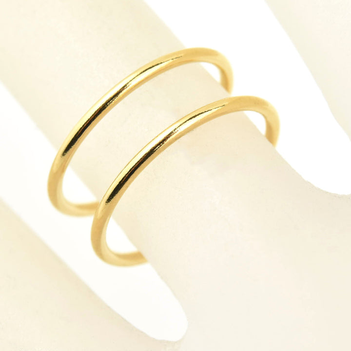 Gold Filled Double Cuff Ring - Goldmakers Fine Jewelry