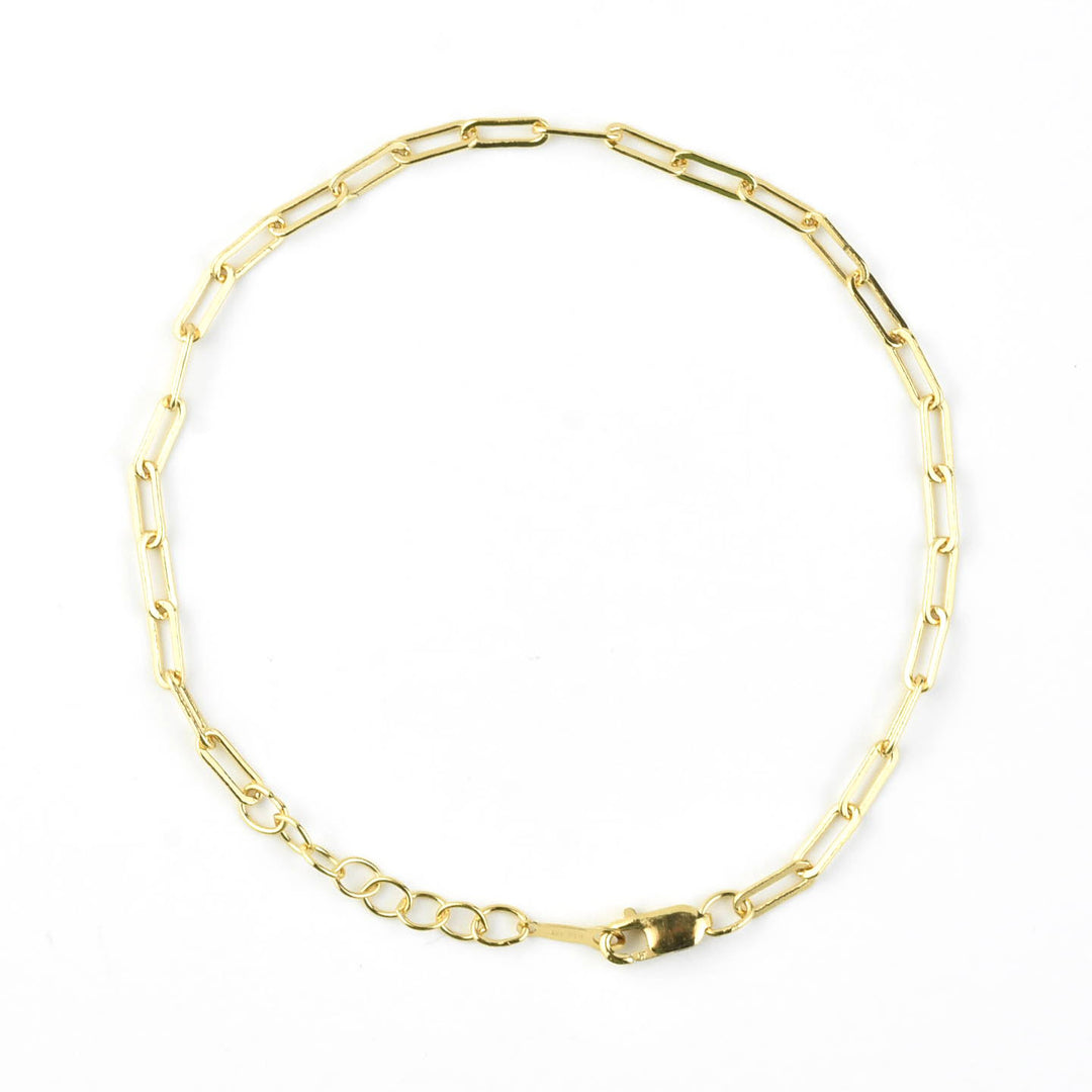 Gold Filled Medium Paperclip Chain Bracelet - Goldmakers Fine Jewelry