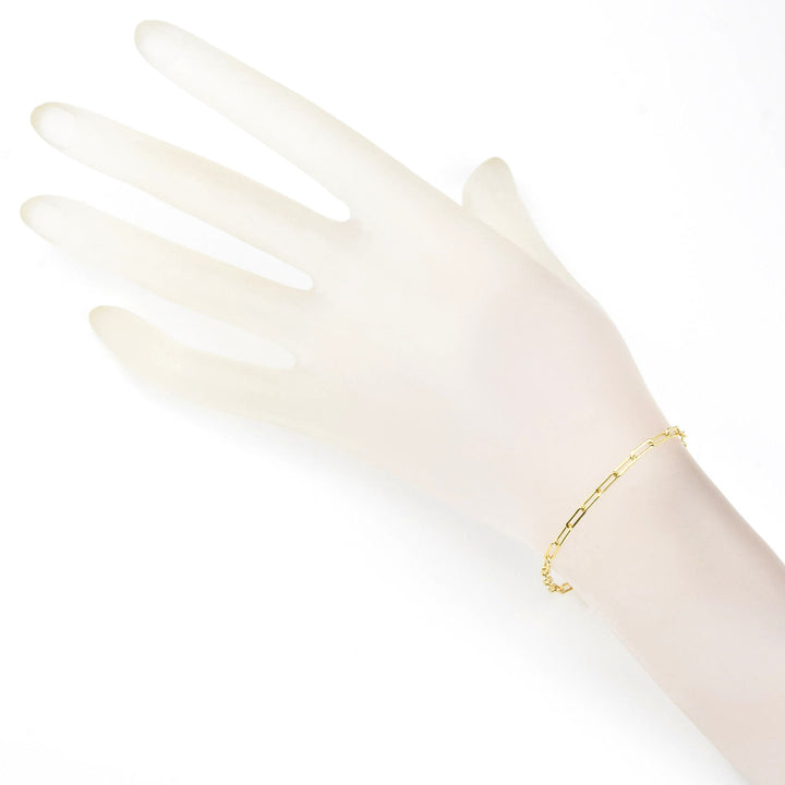 Gold Filled Medium Paperclip Chain Bracelet - Goldmakers Fine Jewelry