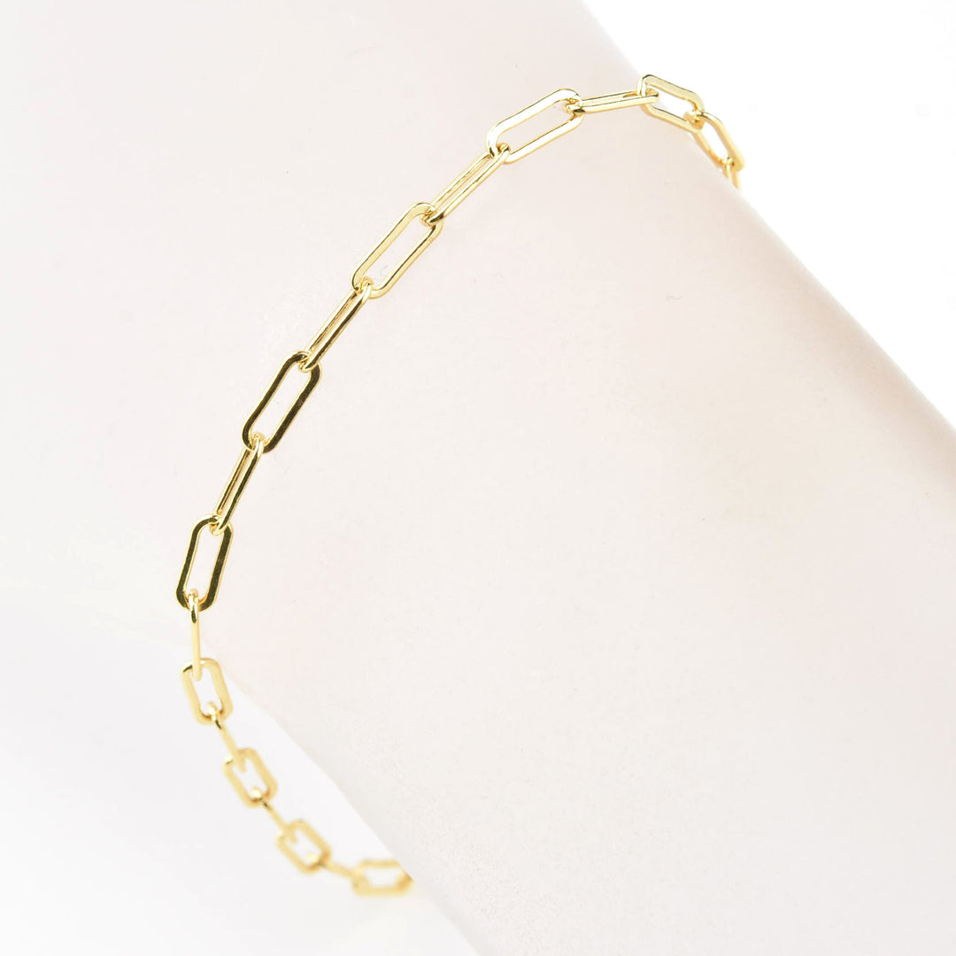 Gold Filled Medium Paperclip Chain Bracelet - Goldmakers Fine Jewelry