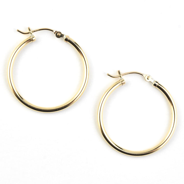 Gold Filled Hoops, 25mm
