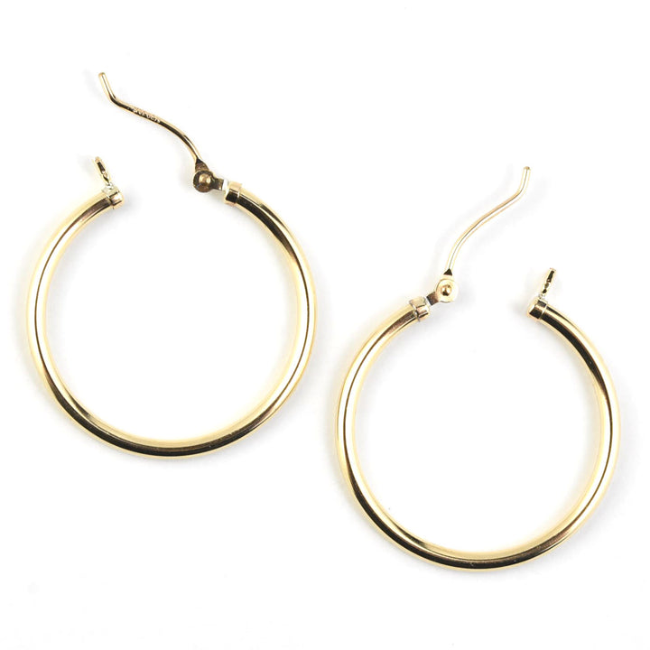 Gold Filled Hoops, 25mm