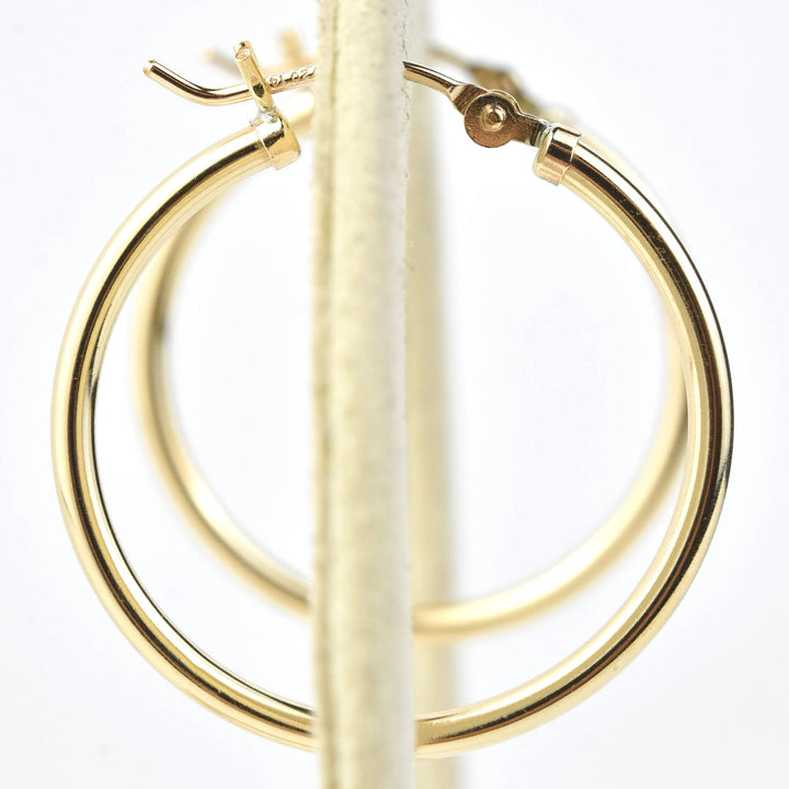 Gold Filled Hoops, 25mm
