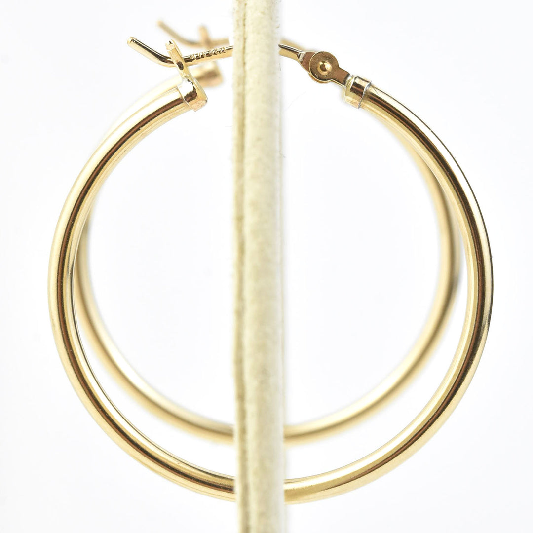 Gold Filled Hoops, 30mm