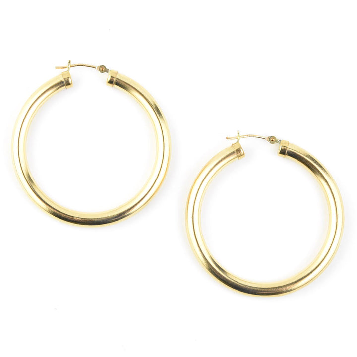 Gold Filled Hoops, 4mmx40mm