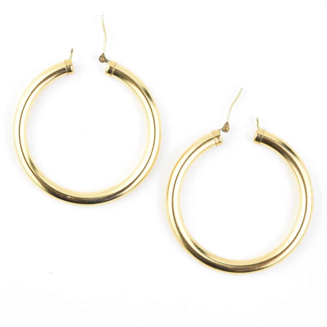Gold Filled Hoops, 4mmx40mm