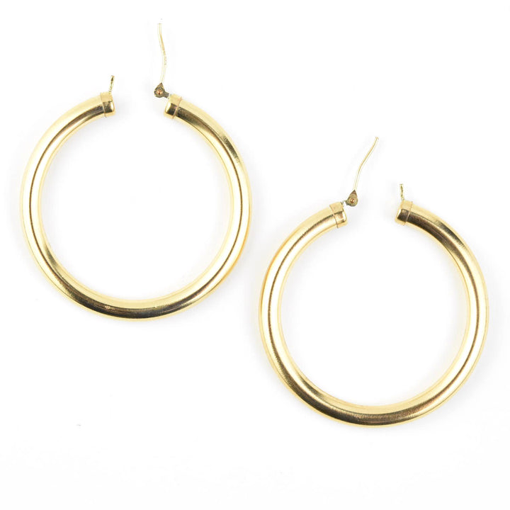 Gold Filled Hoops, 4mmx40mm