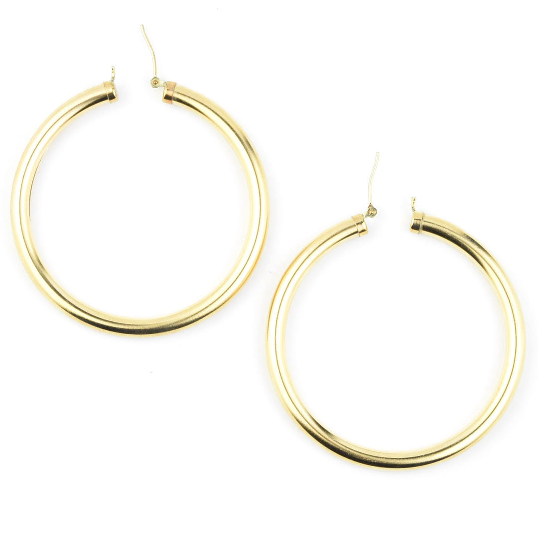 Gold Filled Hoops, 4mmx50mm