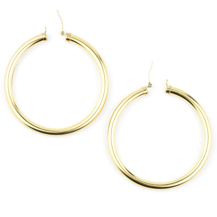 Gold Filled Hoops, 4mmx50mm