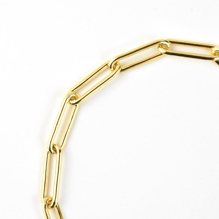 Gold Filled Elongated Cable Chain Bracelet