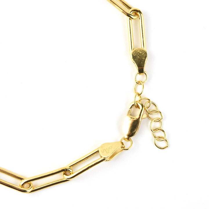 Gold Filled Elongated Cable Chain Bracelet