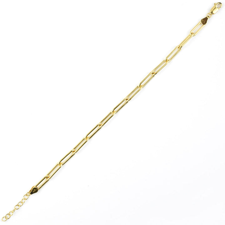 Gold Filled Elongated Cable Chain Bracelet