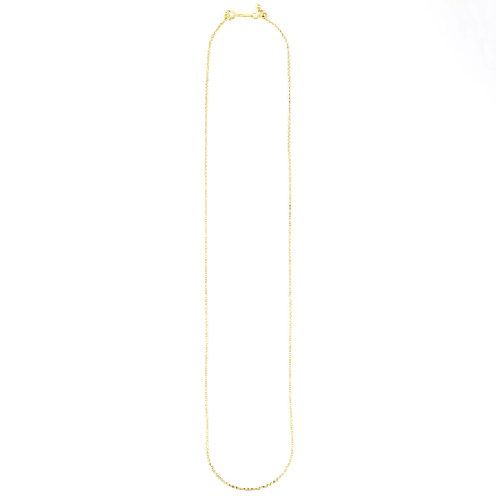 Gold Filled Adjustable Rolo Chain