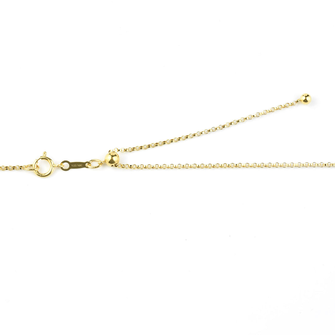 Gold Filled Adjustable Rolo Chain