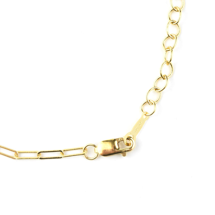 Gold Filled Thin Paperclip Chain Bracelet