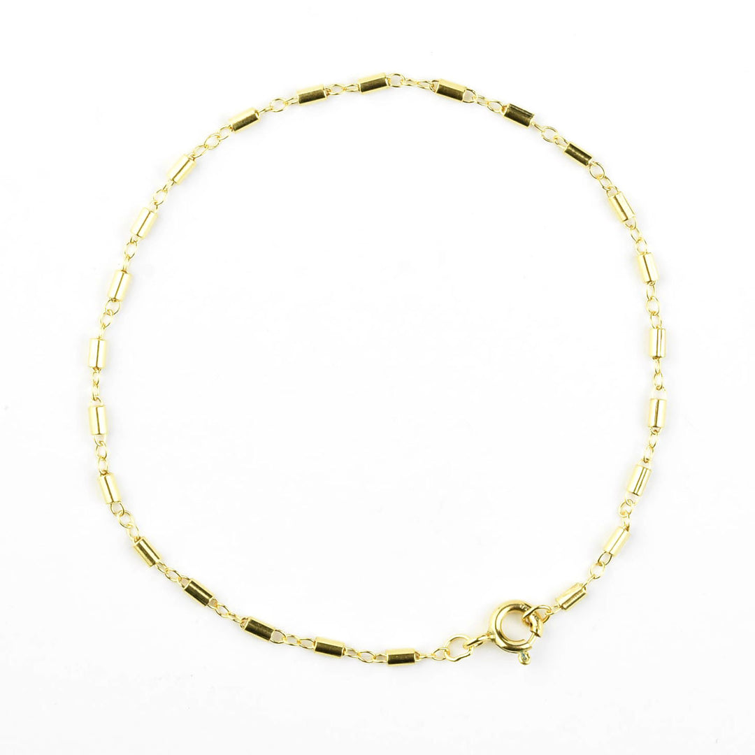 Gold Filled Tube Chain Bracelet