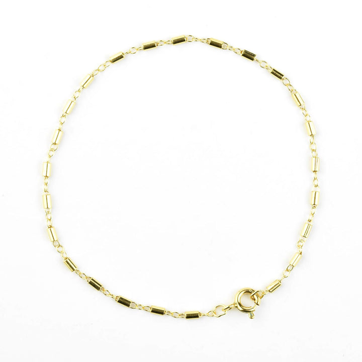 Gold Filled Tube Chain Bracelet