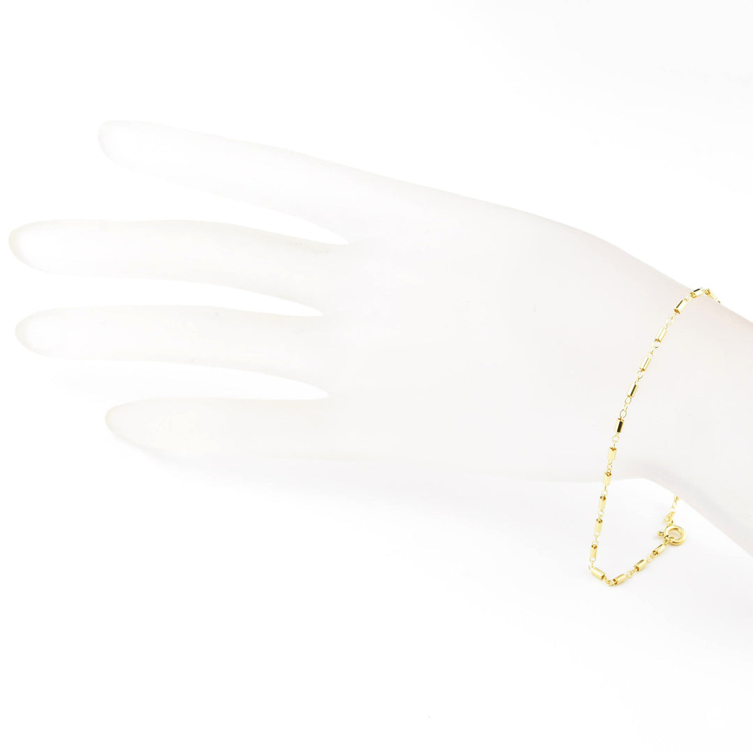 Gold Filled Tube Chain Bracelet