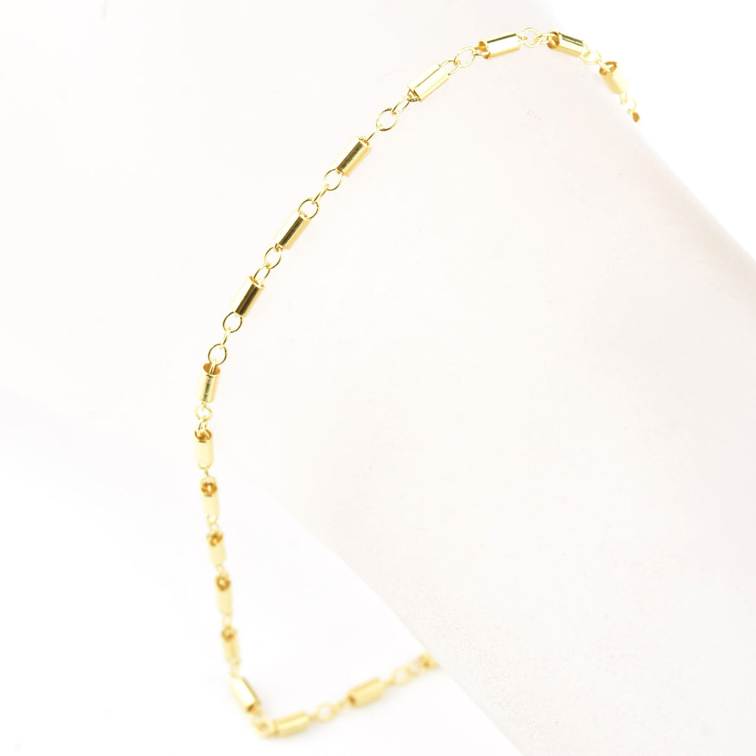 Gold Filled Tube Chain Bracelet