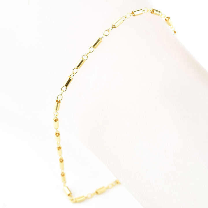 Gold Filled Tube Chain Bracelet