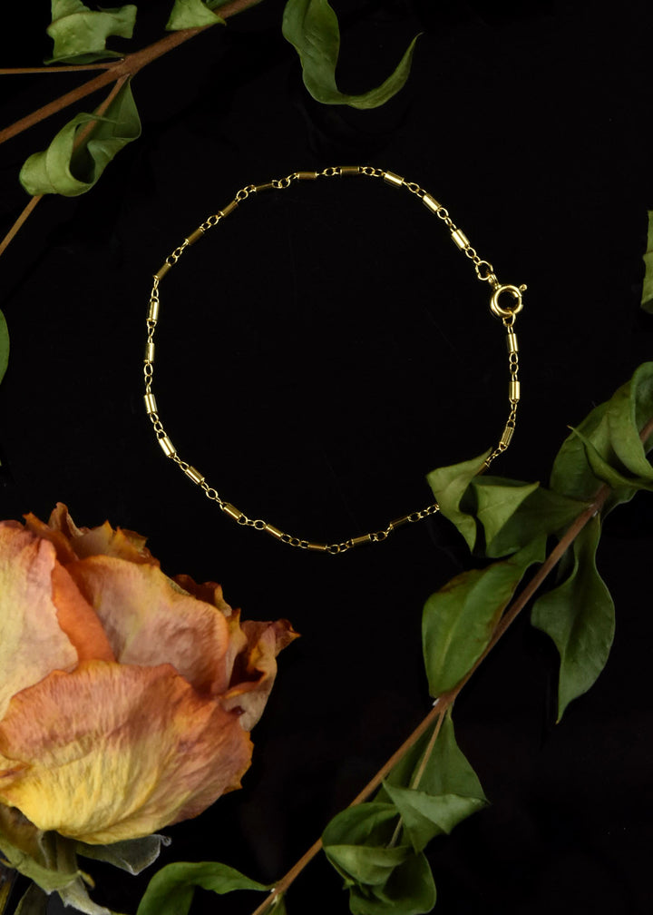 Gold Filled Tube Chain Bracelet
