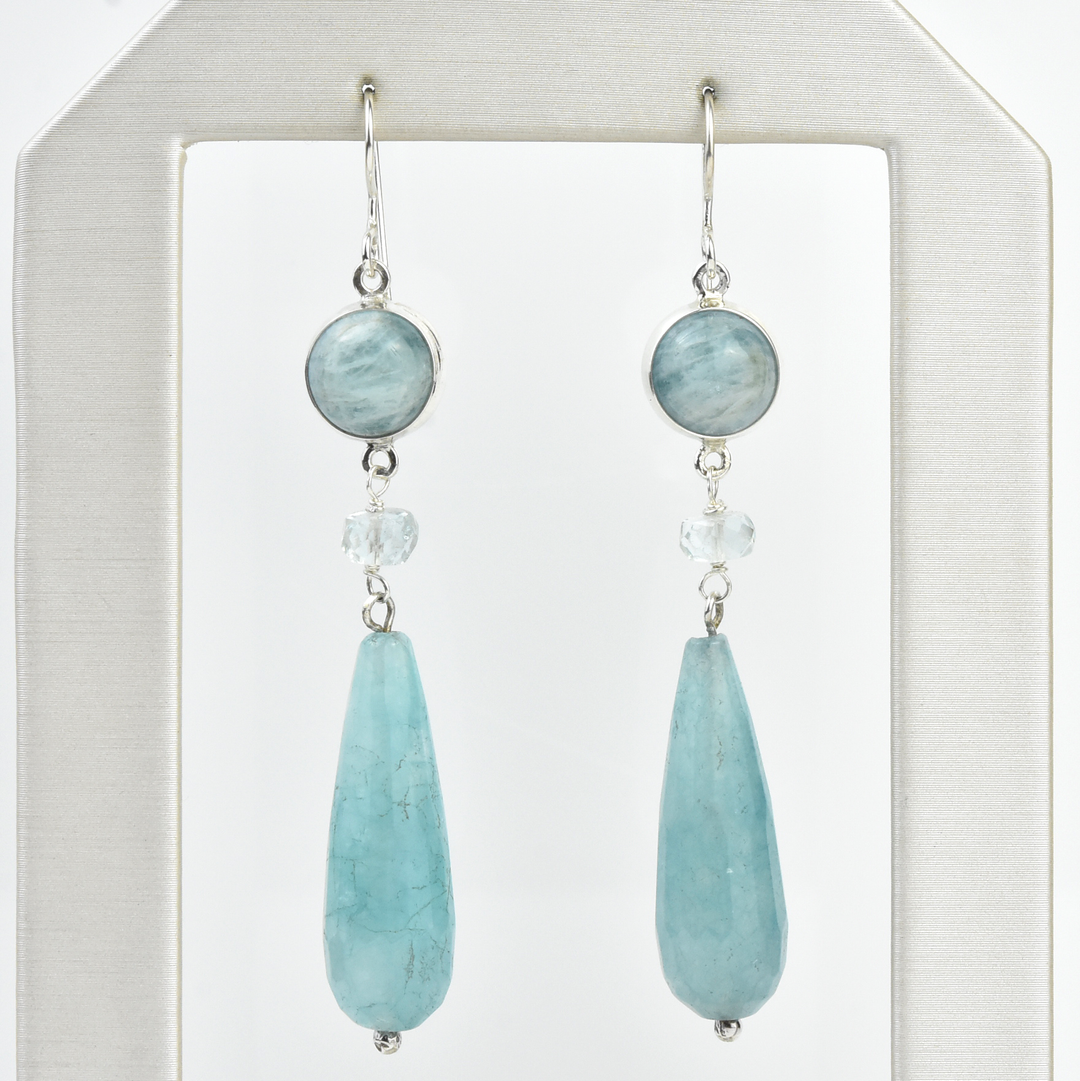Bittersweet Earrings in Aquamarine - Goldmakers Fine Jewelry