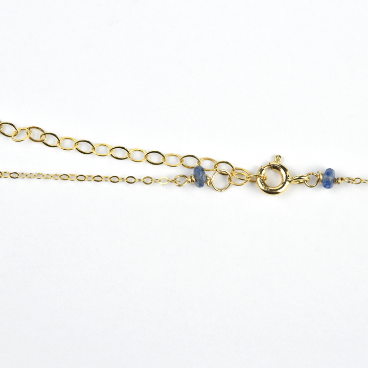 Lapis Orbit Oval Necklace - Goldmakers Fine Jewelry