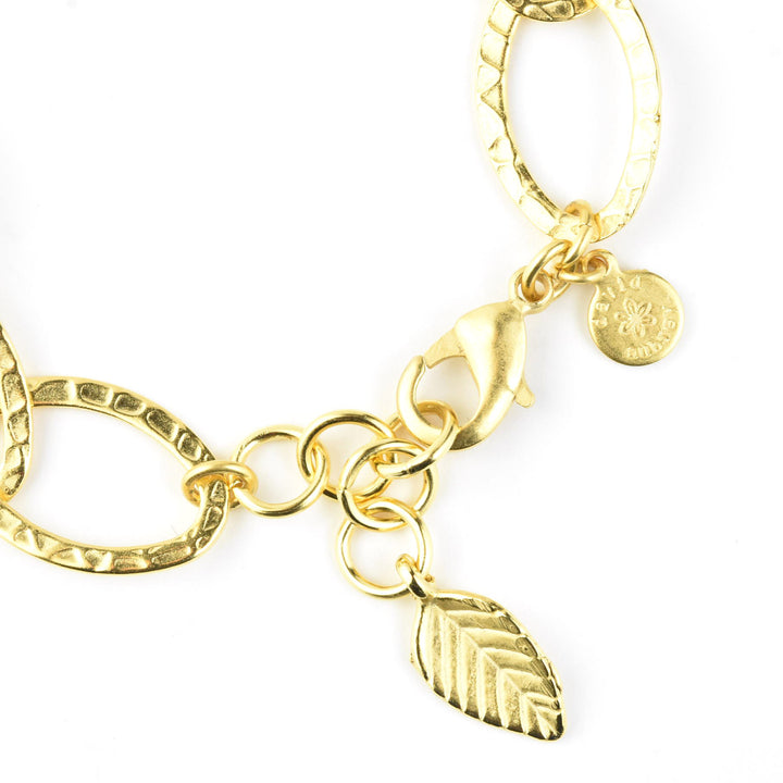 Hammered Chain Bracelet - Goldmakers Fine Jewelry