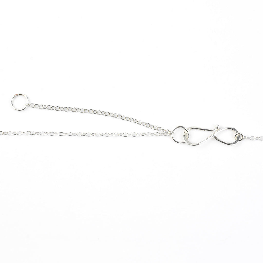 Hammered Skull Drop Necklace