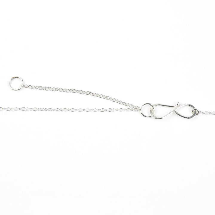 Hammered Skull Drop Necklace