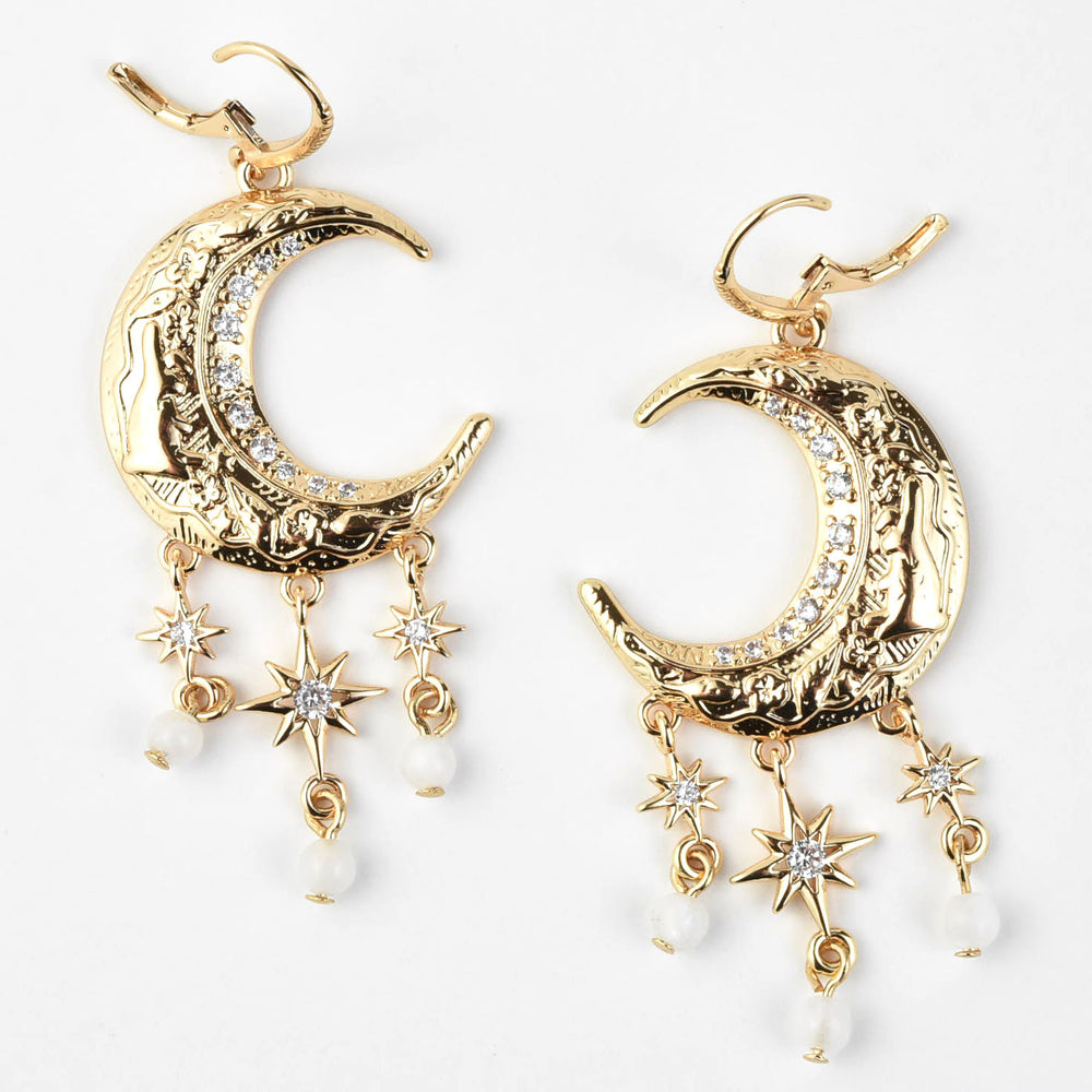 The Hare Moon Earrings - Goldmakers Fine Jewelry