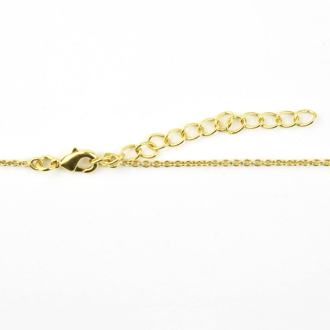 Gold Plated Herkimer Quartz Necklace