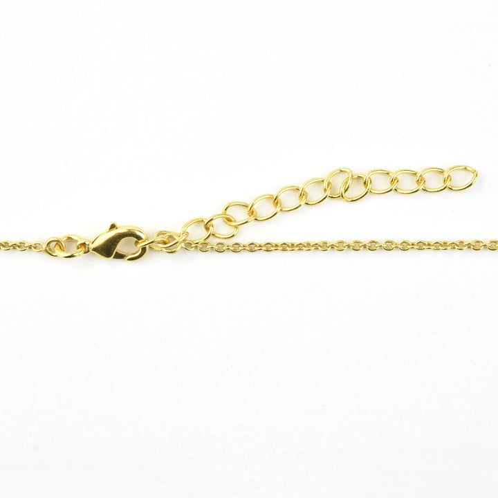 Gold Plated Herkimer Quartz Necklace