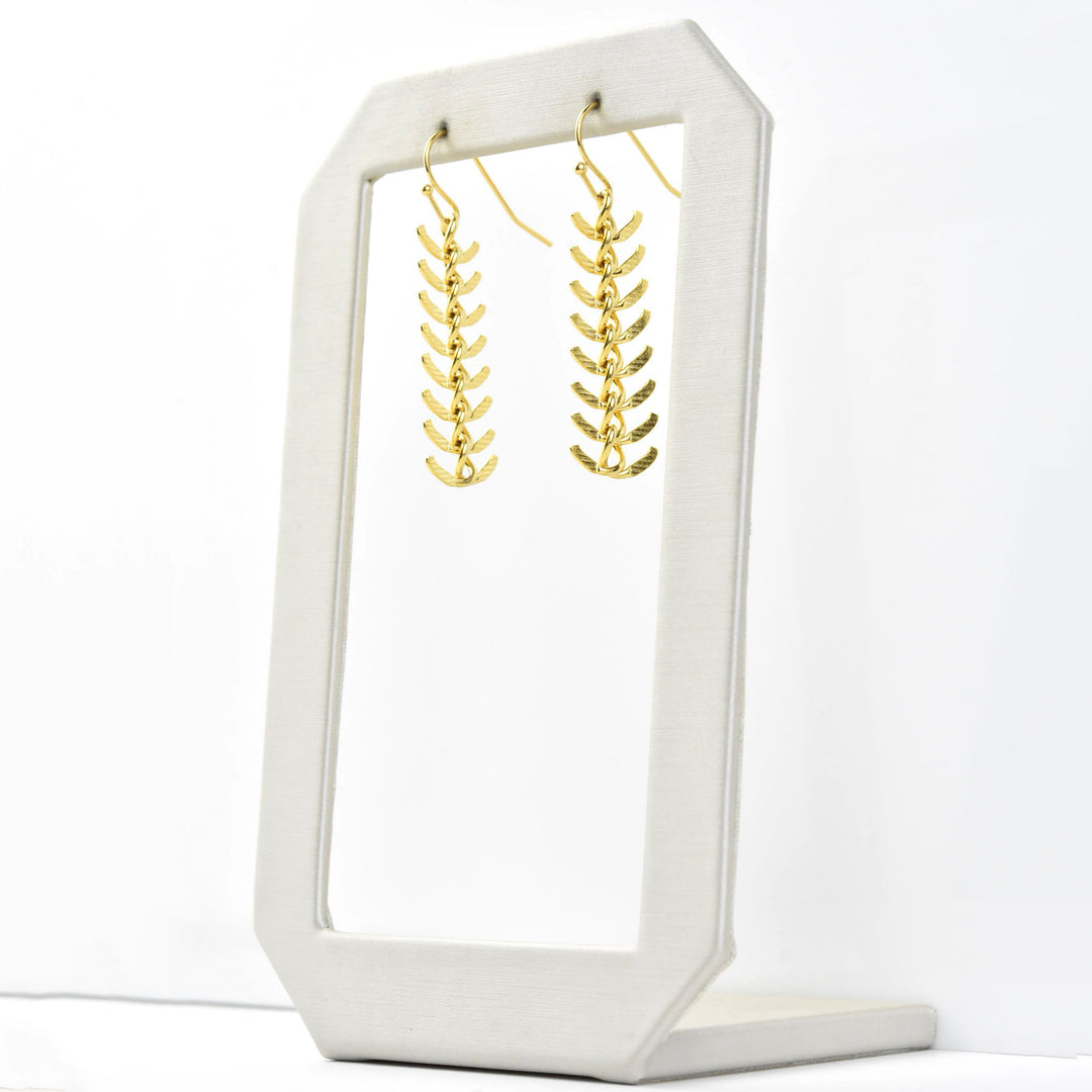 Herringbone Earrings - Goldmakers Fine Jewelry