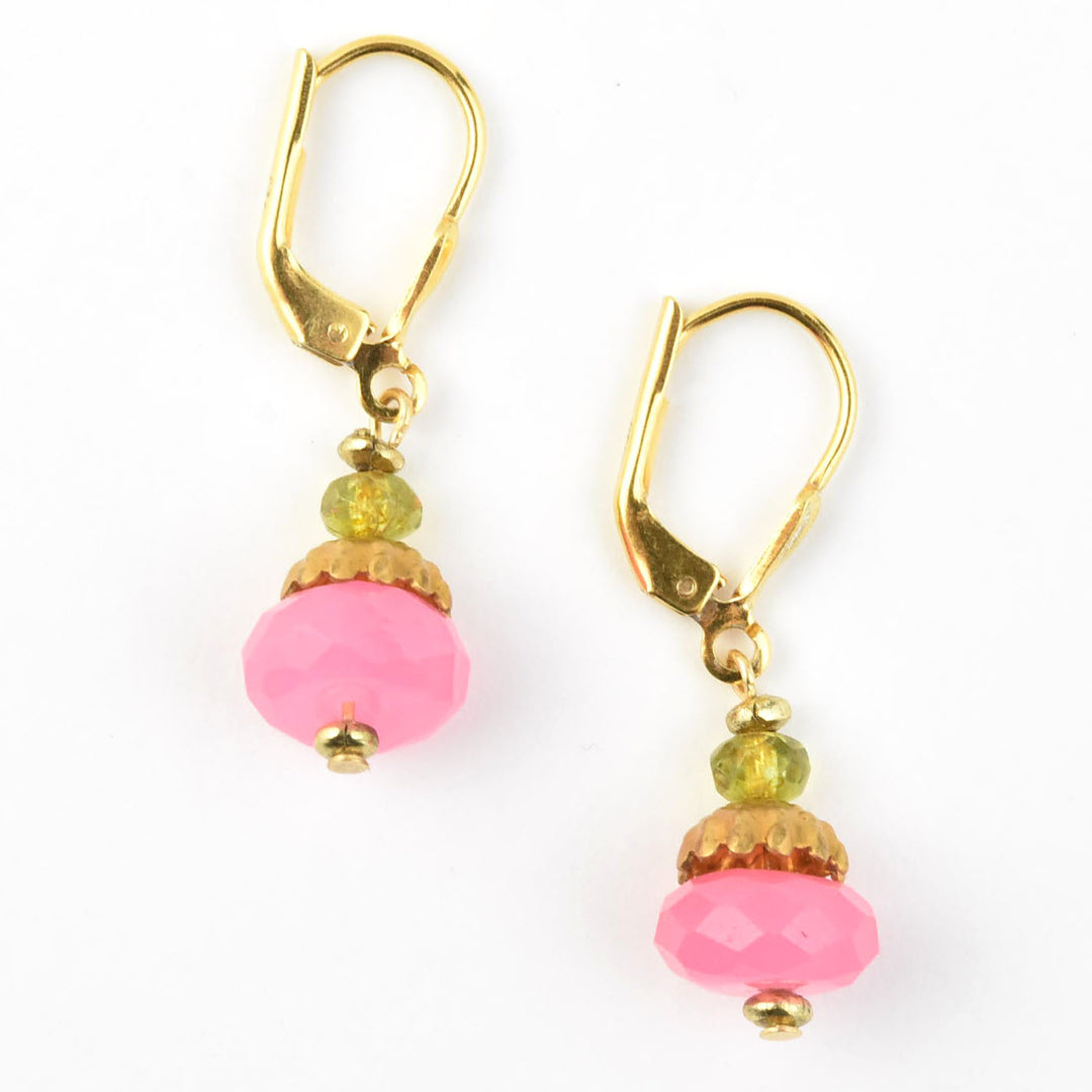 Hot Pink Gumdrop Earrings