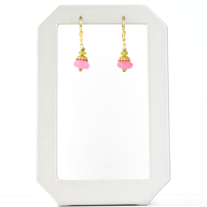 Hot Pink Gumdrop Earrings