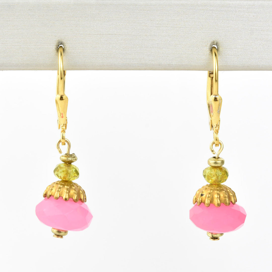 Hot Pink Gumdrop Earrings