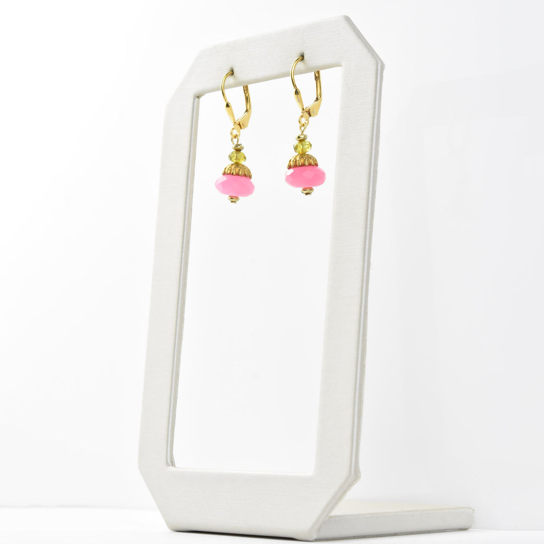 Hot Pink Gumdrop Earrings