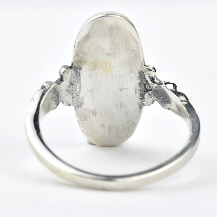 Skinny Oval Intaglio Ring in Silver - Goldmakers Fine Jewelry