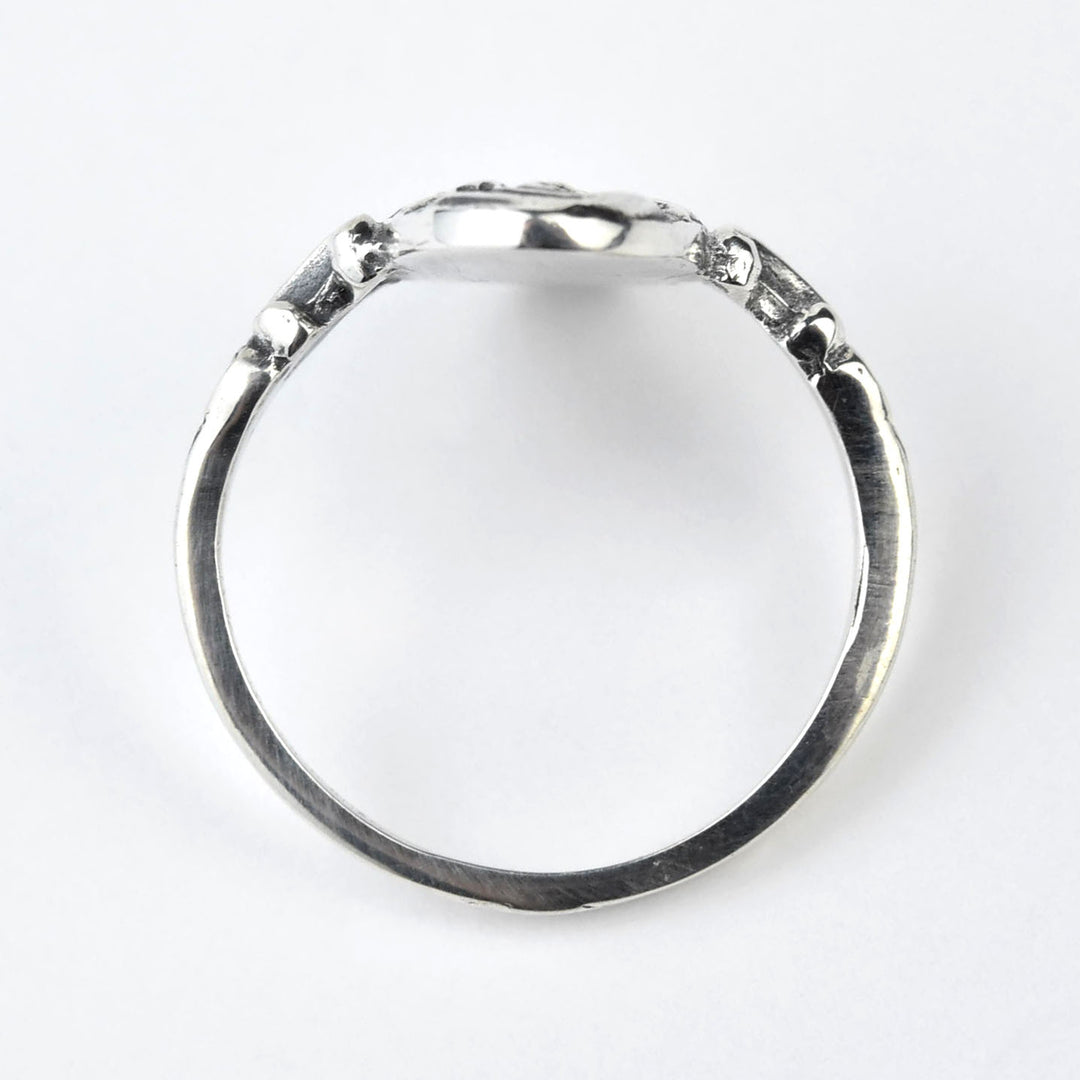 Skinny Oval Intaglio Ring in Silver - Goldmakers Fine Jewelry