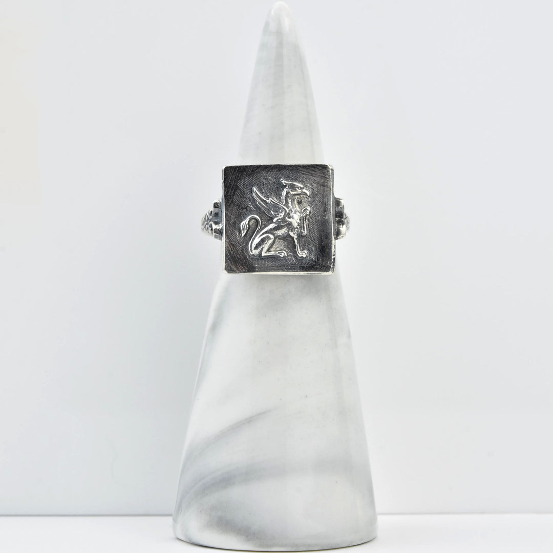 Griffin Intaglio Ring in Silver - Goldmakers Fine Jewelry