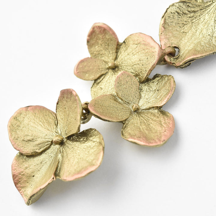 Hydrangea Blossom Pendant Necklace - Goldmakers Fine Jewelry