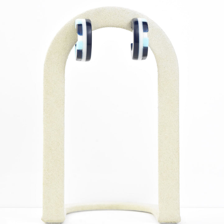 Ideal Mar Azul Hoop Earrings - Goldmakers Fine Jewelry