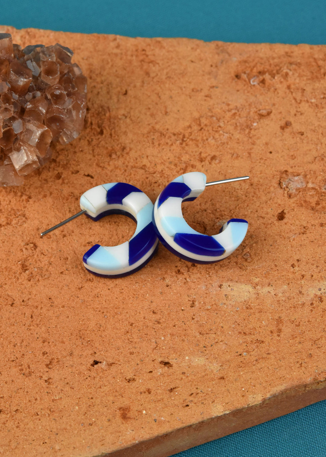 Ideal Mar Azul Hoop Earrings