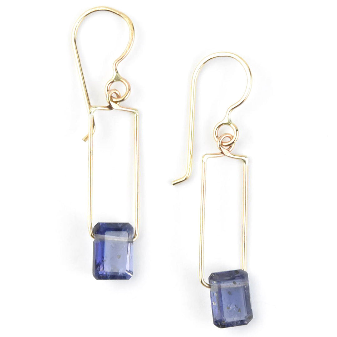 Iolite Wire Dangles