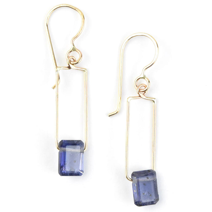 Iolite Wire Dangles