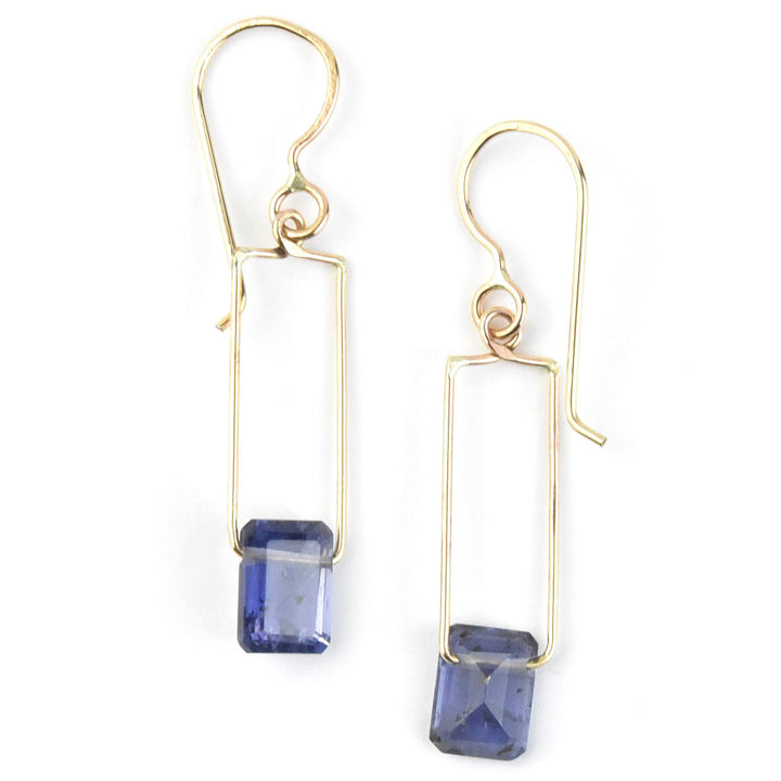 Iolite Wire Dangles