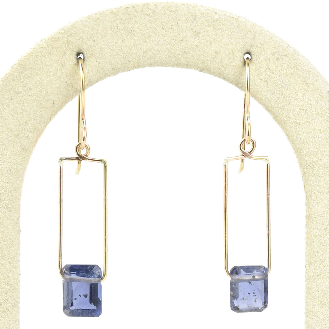 Iolite Wire Dangles