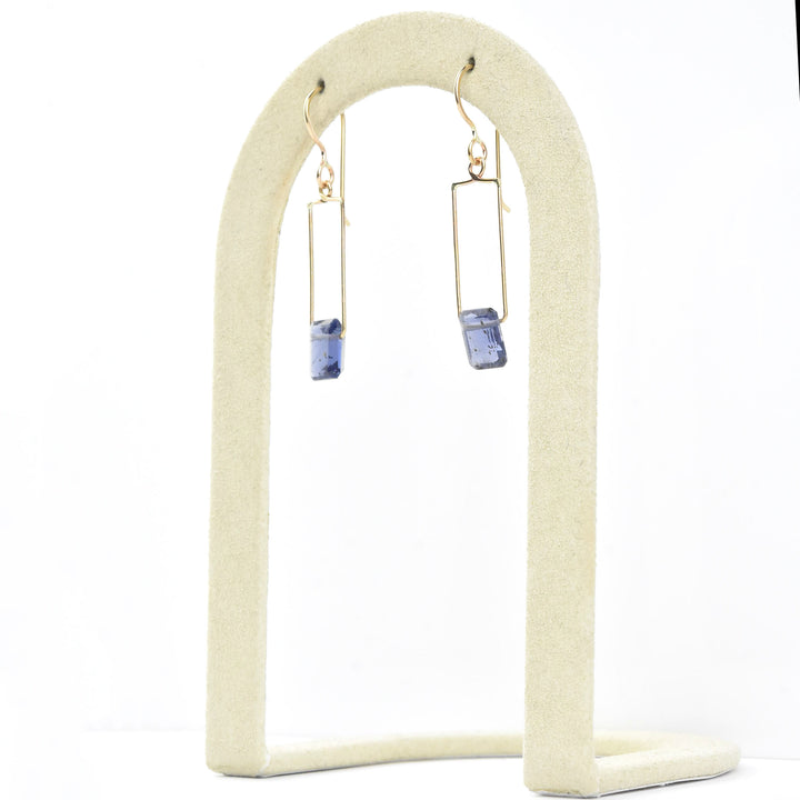 Iolite Wire Dangles